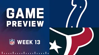 Indianapolis Colts vs. Houston Texans | Week 13 NFL Game Preview