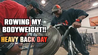 ROWING MY BODYWEIGHT: Heavy Back Day!!