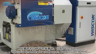 Industrial Shredder for Cardboards/Kraft Paper Single Shaft Shredder