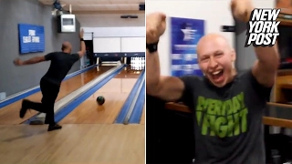 Insane video shows bowler scoring 12 strikes in 90 seconds | New York Post