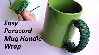 How to Make a  Mug Handle Wrap - Paracord Handle Wrap