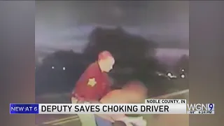 VIDEO: Indiana deputy saves woman from choking