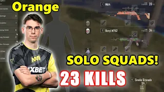 NaVi Orange - 23 KILLS - MK14 + Beryl M762 - SOLO vs SQUADS - PUBG