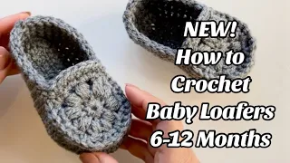 HOW TO CROCHET 6-12 MONTHS BABY SHOES. NEW!