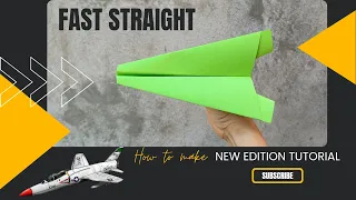 How to make the fastest flying paper airplane