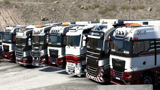 Convoy De Empresa 1500Km Por Carreteras Nacionales Con Muchos Accidentes | ETS2 LogisticaJM