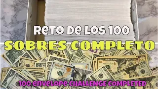 Reto de los 100 sobres COMPLETO / 100 envelope challenge COMPLETED