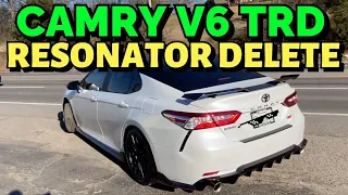 2020 Toyota Camry V6 TRD Edition DUAL EXHAUST w/ RESONATOR DELETE!