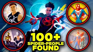 Spider-Man Across the Spiderverse 100 SPIDER-PEOPLE Found!