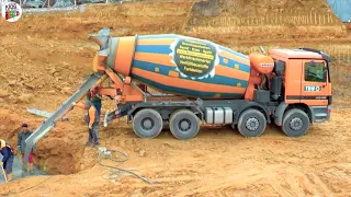 Xe trộn bê tông || concrete mixer truck ♫ Nhạc Thiếu Nhi Sôi Động