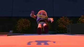 Toy Story | buzz gets knocked out the window - Scene