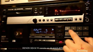 AKAI GX-R70 with DENON HD-M 90 cassette (1991-93 year)