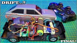 Como Fazer Mini Gol Quadrado RC BARATO - Controle PS2 e Arduino - Final