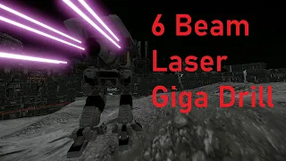 MWO - New Weapons! 6 Beam Laser Dire Wolf (#756)