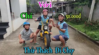 Thử Thách Mao Đệ Và Tam Đệ Đi Chợ Nấu Ăn Chỉ Với 50k