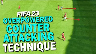 FIFA 23 OVERPOWERED COUNTER ATTACKING TECHNIQUE | FIFA 23 ATTACKING TUTORIAL