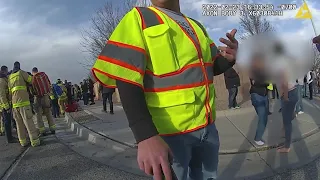 Video shows moments after car hit bus full of students in Albuquerque