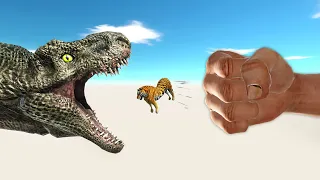 EPIC PUNCH vs ALL - DINOSAUR HEAD Who Can Survive? - Animal Revolt Battle Simulator