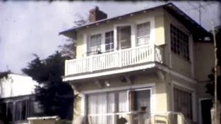 Topanga Beach houses and surfing, 1973