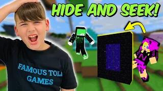 ΠΟΥ ΚΡΥΦΤΗΚΕ ΤΟ NOOBAKI? ΕΠΑΘΑ ΣΟΚ HIDE AND SEEK MINECRAFT FAMOUS GAMES @LetsPlayKristina