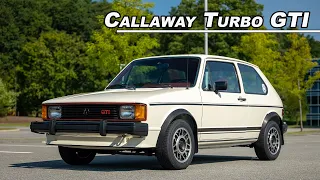 Double The Power of a Mk1 GTI! - 1983 VW Rabbit GTI Callaway Stage II Turbo (POV Binaural Audio)