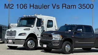 Freightliner M2 106 Summit Hauler Vs 3500 Pick UP