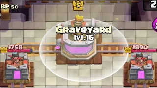 Level 16 graveyard Vs king tower 5 interaction