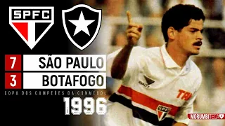 São Paulo 7x3 Botafogo - 1996 - GOLEADA HISTÓRICA COM VALDIR, ALMIR, SANDOVAL E EDMILSON!