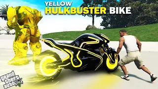 Franklin Stealing Yellow Hulkbuster Bike in GTA 5 ! | Techerz