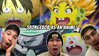 IF SPONGEBOB WAS AN ANIME REACTION! | SPONGEBOB: REIMAGINED ANIME