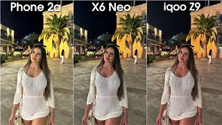 Nothing Phone 2a vs Poco X6 Neo vs Iqoo Z9 Camera Test