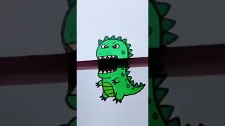 How to draw t rex dinosaur easy#shorts #short #easy #easydrawing #pencildrawing #stepbystep #viral