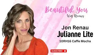 Beautiful Natural Hairline! Jon Renau JULIANNE LITE Wig Review! 10RH16 Caffe Mocha!