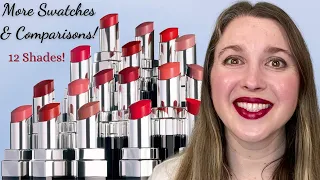 NEW CHANEL Rouge Coco Bloom - More Swatches & Comparisons of 12 Shades! Part 3