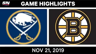 NHL Highlights | Sabres vs. Bruins – Nov. 21, 2019