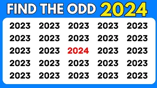 Find the ODD One Out - New Year 2024 Edition | Easy, Medium, Hard Levels