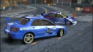 Subaru Impreza WRX STi vs Mitsubishi Lancer EVO VIII (NFS MW Blacklist 9)