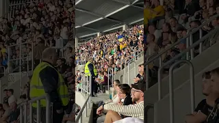 Stadium sings famous anti-Putin chant Путин хуйло! at Lithuania 1-3 Serbia match 10 September 2023