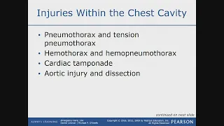 Chest Injury/Tension Pneumothorax/Cardiac Tamponade Lecture 4 (EMT MADE EASY)