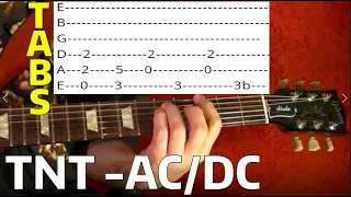 TNT by AC/DC - Guitar Lesson  WITH TABS