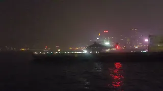 Helicopter is landing in Wan Chai Hong Kong