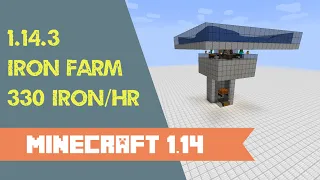 Minecraft Iron Farm 1.14.3+ Tutorial | 330 Iron/HR | Easy | Efficient