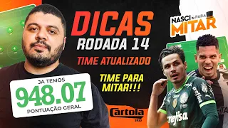 CARTOLA FC 2023 - DICAS RODADA 14 - TIME ATUALIZADO