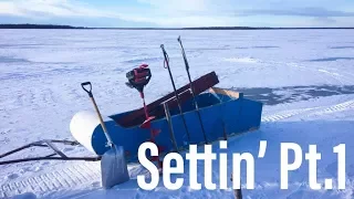 Commercial Ice Fishing | Setting Gill Nets Pt.1