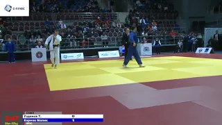 60 kg Узденов Т Кармов М 25 11 2018 Т4 ПЕРВЕНСТВО РОССИИ по ДЗЮДО, НАЗРАНЬ 2018