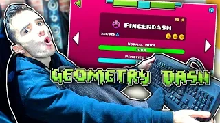 I BEAT THE *LAST* GEOMETRY DASH LEVEL WITH MY LEFT FOOT