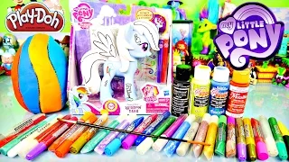 Play Doh Egg Surprise | Custom My Little Pony Rainbow Dash Design A Pony With DCTC