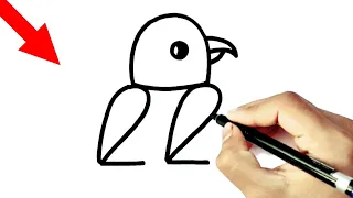 Parrot Drawing || How to make a parrot from number 22 easy step by step drawings || Number Drawing.