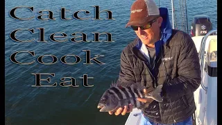 SHEEPSHEAD {catch clean cook} How to make Home made fish Piccata