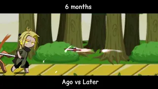 6 months ago vs later || Gacha Club || Fighting animation